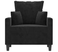 ""Autumn sale""élégant Chaise Canapé 1 position - Fauteuil de relaxation Noir 60 cm Velours Home356384