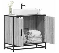 ""Autumn sale""Meuble pour Vasque à Poser/Meuble WC - Armoire de lavabo de salle de bain sonoma gris 65x33x60 cm 2025744822