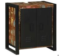 ""Autumn sale""Meuble pour Vasque à Poser/Meuble WC - Cabinet pour lavabo Marron Bois massif de récupération 2025460517
