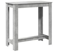 ""Autumn sale""Table de bar gris béton 102x50x103,5cm - Table de Salle à Manger Table de Cuisine, Bois ingénierie HOME9083