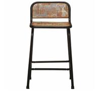 ""Autumn sale"" Tabourets de bar ,(Set de 2), 46x35,5x70cm bois massif récupération - confort optimal - Contemporain - 46x35.5x70 cm