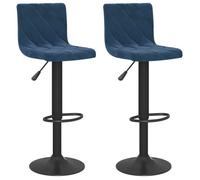 ""Autumn sale"" Tabourets de bar ,(Set de 2), bleu velours - confort optimal - Contemporain - 40x43x111 cm