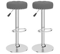 ""Autumn sale"" Tabourets de bar ,(Set de 2), gris foncé tissu - confort optimal - Contemporain - 38.5x38.5x83 cm