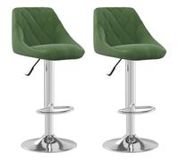 ""Autumn sale"" Tabourets de bar ,(Set de 2), vert foncé velours - confort optimal - Contemporain - 46x44x103 cm