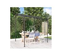 vidaXL Store Anthracite 2x2,3 m 180 g/m² tissu et acier