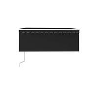 vidaXL Store automatique Jalousie LED Capteur de vent 3x2,5m Anthracite