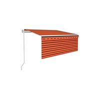 vidaXL Store automatique avec rouleau LED Capteur de vent 3,5 x 2,5 m