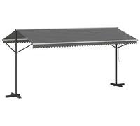 Auvent autoportant Gris 5 x 3 m Polyester