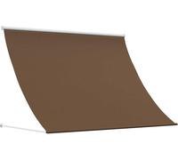 Auvent beige de 100 x 150 cm, avec hauteur et angle réglables, résistant aux UV, imperméable, fabriqué en polyester, idéal pour le jardin, le balcon ou la terrasse, offrant protection contre le soleil