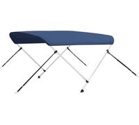 Auvent bimini à 2 arceaux Bleu marine 180x130x110 cm