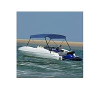 vidaXL 2-Bow Bimini Top bleu marine 180x130x110 cm