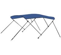 Auvent bimini à 3 arceaux Bleu 183x140x137 cm