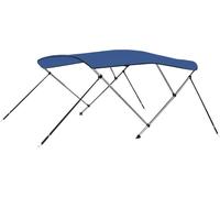 Auvent bimini à 3 arceaux Bleu 183x160x137 cm