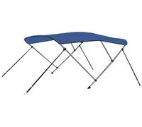 Auvent bimini à 3 arceaux Bleu 183x196x137 cm
