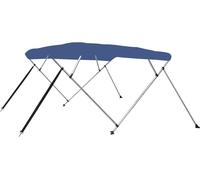 Auvent bimini à 4 arceaux Bleu 243x210x137 cm