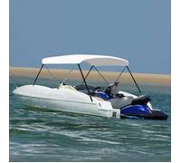 vidaXL Auvent bimini à 2 arceaux Blanc 150x120x110 cm
