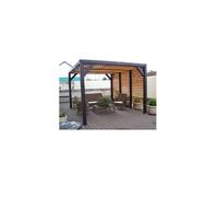 Pergola À Vantelles Mobiles - 3,39 X 3,12 M - Hauteur 2,17 M - Veneto Habrita Multicolore