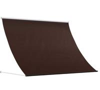 Auvent Braun 150 x 150 cm, en polyester de 180 g/m², imperméable et résistant aux UV, avec angle et hauteur réglables, idéal pour protéger du soleil sur un jardin, un balcon ou une terrasse