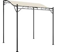 Auvent crème 2x2,3 m 180 g/m² tissu et acier