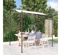 Auvent crème 2x2,3 m 180 g/m² tissu et acier belvédère gazebo vidaXL
