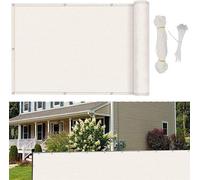 Auvent de balcon - HDPE résistant aux UV - 120 x 350 cm - Blanc Auvent de balcon - Résistant aux UV - 120 x 350 cm - Blanc