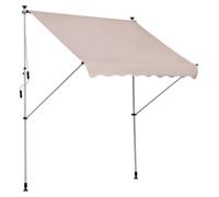Auvent de balcon - Store - Auvent à fixation - Protection solaire - Auvent rétractable - Hauteur réglable
