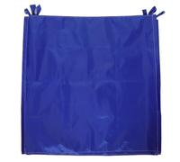 Auvent de Canopée 10x10 en Tissu Tissé Bleu, Extension | Bande Argentée Intérieure, Sangles de Fixation, Pliable pour Rangement, Usage Extérieur pour Stands et Événements