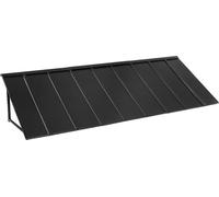 Auvent de fenêtre Auvent de porte 104 x 36 pouces Auvent de porte d'entrée en acier pour terrasse extérieure