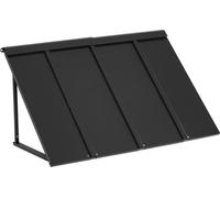 Auvent de fenêtre Auvent de porte 44 x 24 pouces Auvent de porte d'entrée en acier pour terrasse extérieure