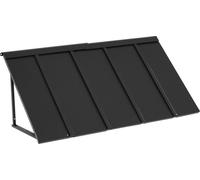 Auvent de fenêtre Auvent de porte 56 x 24 pouces Auvent de porte d'entrée en acier pour terrasse extérieure