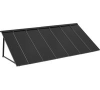 Auvent de fenêtre Auvent de porte 80 x 36 pouces Auvent de porte d'entrée en acier pour terrasse extérieure