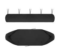 Auvent de Jardin, Housse Store Banne d'extérieur 420D Oxford Bâche 2M-8M étanche abri Solaire Anti-poussière UV Contre la Neige et la Pluie Hiver Protection, Canopy Shelter Terrasse Cour (Noir, 4M)