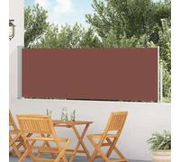 Auvent de jardin - Protection latérale rétractable - 100 x 500 cm - Polyester résistant aux UV - Enroulement automatique - Tissu rouge
