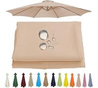 Auvent De Parasol Rechange 2-3,5 M 6/8 Nervures UPF 50+ Housse | Ajustement Universel For Les Cadres De 200 À 350 Cm