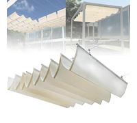 Auvent de pergola rétractable avec kit d'installation pour auvent de terrasse extérieur
