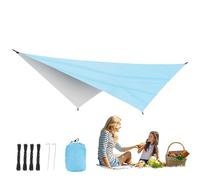 Auvent de plage - Polyester 210T 340 x 260 cm | Voile d'ombrage | Auvent de plage | Pare- anti-UV pour l'extérieur, le camping, le pique-nique, le jardin, le bord de mer