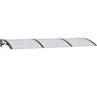 auvent de porte "2026 Moderne" Noir 300x100 cm Polycarbonate - Stores - Meubles design 1757133