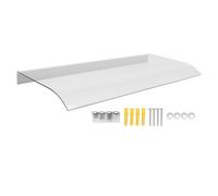 Auvent de porte C - Protection contre les UV et la pluie - Abri extérieur pour entrée avant de terrasse, fenêtre, balcon AC (50 x 330 cm)