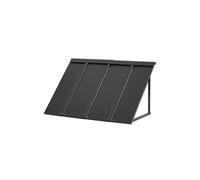 VEVOR Auvent de porte 112,5×61 cm – Marquise acier inclinée, protège pluie, neige, soleil