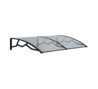 Auvent de Porte d'Entrée et fenêtre 100 x 145 cm - Polycarbonate Anti UV Marquise d'entrée Bras Polypropylène Art Plast