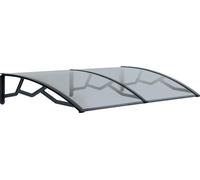 Auvent de Porte d'Entrée et fenêtre 100 x 145 cm - Polycarbonate Anti UV Marquise d'entrée Bras Polypropylène Art Plast