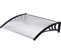 Auvent de porte DIY501, 100 x largeur 120 cm, polycarbonate