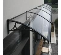 Auvent de Porte et Fenêtres Protection Contre La Pluie et UV Transparente (80x460cm)