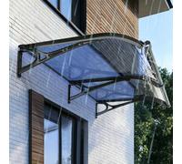 Auvent de Porte et Fenêtres Terrasse Bleu,Longueur Au Choix de 40 à 600 Cm (80x300cm)