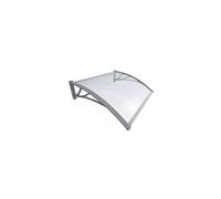 Vounot Auvent de porte d'entrée Marquise 120 x 80 cm Polycarbonate transparent Anti-UV