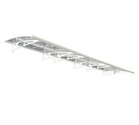 Auvent de porte moderne Bordeaux 6,7 m Palram - Canopia blanc