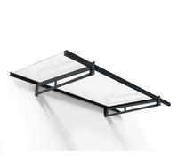 Auvent de porte moderne Bremen 2,05 m Palram - Canopia anthracite