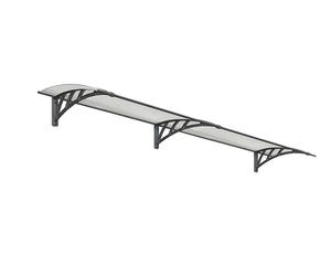 Auvent de porte moderne Neo 2,7 m Palram - Canopia anthracite