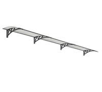 Auvent de porte moderne Neo 4,05 m Palram - Canopia anthracite