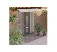 vidaXL Auvent de porte 300x100 cm Polycarbonate Noir